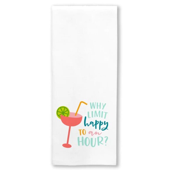 ($5) Bevvy Tea Towels - Happy Hour - Picture 1 of 2